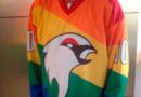 Hockey team i regnbuefarver