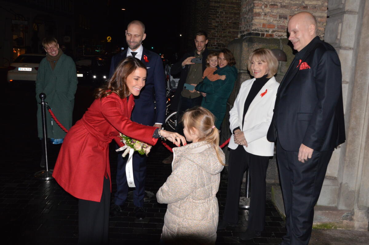 H.K.H. Prinsesse Marie ankommer til Trinitatis Kirke.Foto: Jerry Jonasson